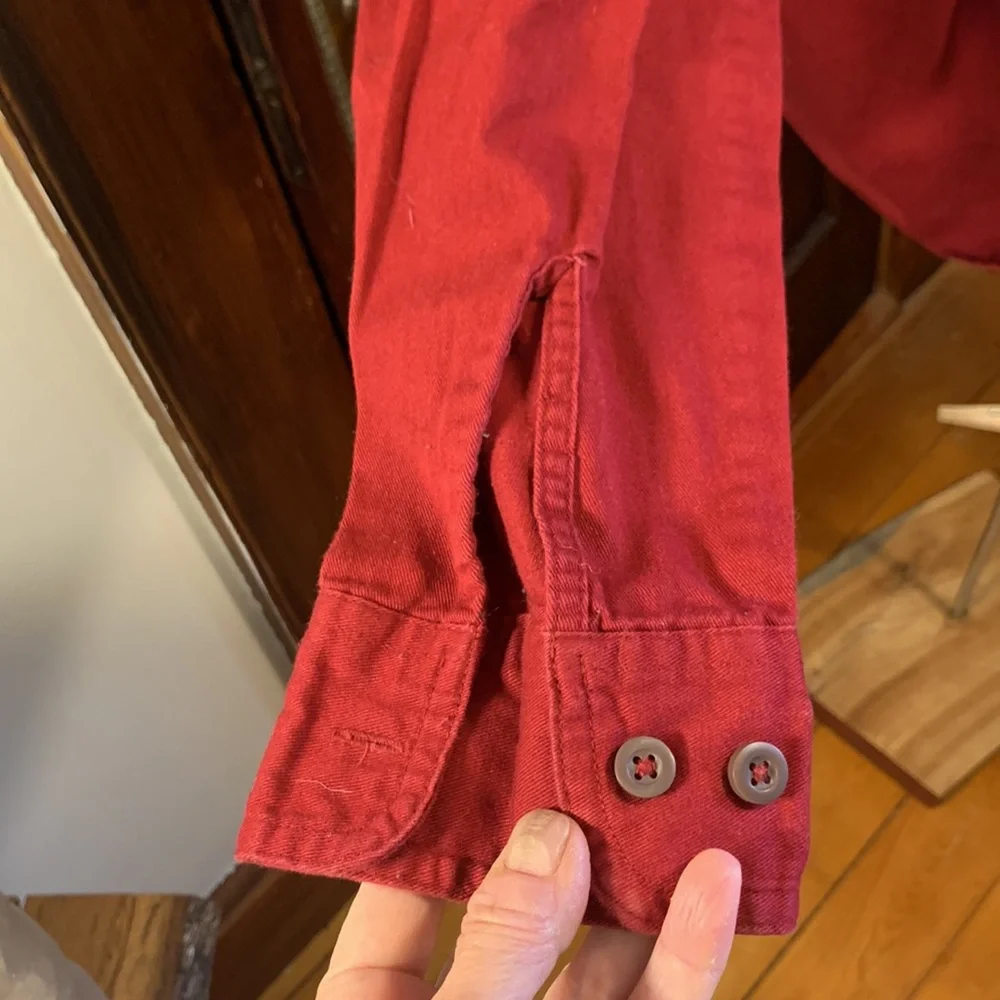 WRANGLER AUTHENTICS CRANBERRY WESTERN SHIRT - Picture 6 of 12